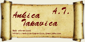 Ankica Tapavica vizit kartica